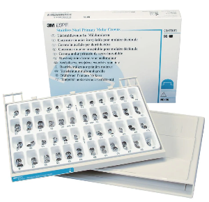 3M-Stainless Steel Primary Molar Crowns Starter Kit 96/Pk