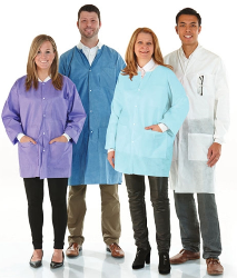 Medicom SafeWear Disposable Lab Coat,12/bag