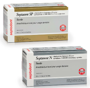 Septanest SP (1:100,000), N(1:200,000) ,Articaine 4% 50/Box, Septodont