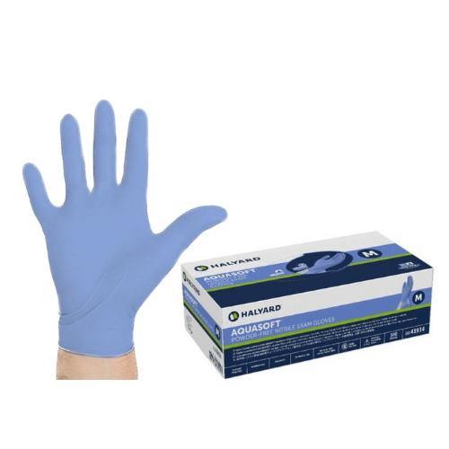 Halyard Aquasoft Exam Nitrile Powder Free Gloves 300/Box