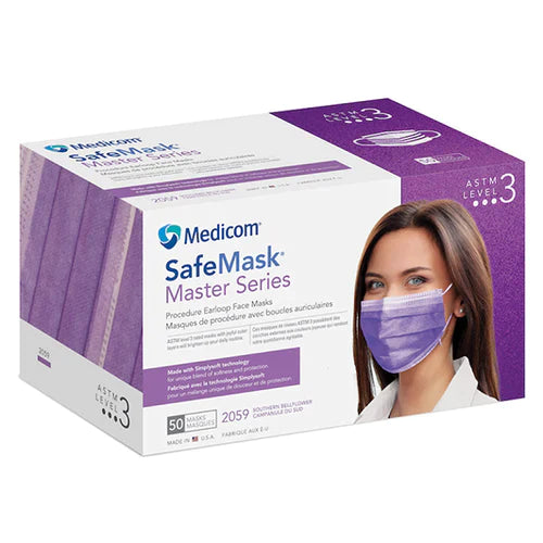 Medicom Master Series Level 3 Mask Southern Bellflower 50/bx 1/bx #2059