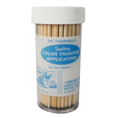 Dr Thompson’s Color Transfer Applicators – 150/Pkg - Great Plains Dental