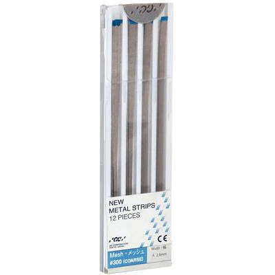 GC, Metal Strips Coarse Blue #300 12/Pack (4 mm) C-Width