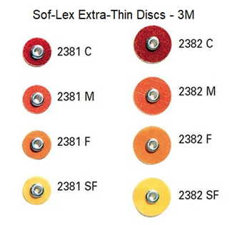3M-Sof-Lex Contouring Finishing& Polishing Refill Discs(SofLex) 85/Bag 1981-1982-2381-2382