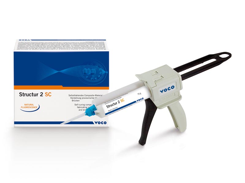 Structur 2 SC Refill Cartridges 75gm Temporary Crown&Bridge Material Shade - Voco