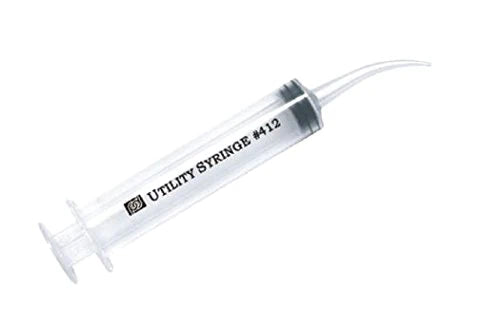 (412) Irrigation Curved Tip Utility Syringe, 50/Box-Monoject Style