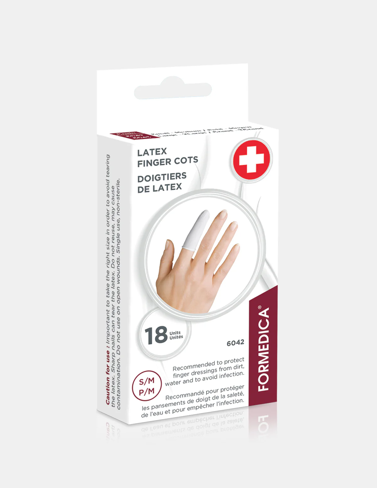 Form-Aid Latex Finger Cots 18/Pk #6042